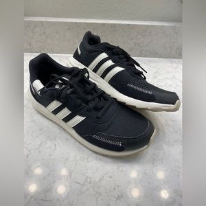 Adidas tennis shoes, black, size 8.5